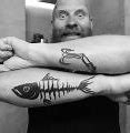 Image result for Fishing Hook Tattoo in Water Outline