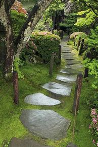 Image result for Stone with Moss Walkway