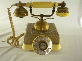 Image result for Vintage Gold Phone