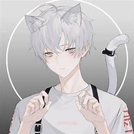 Image result for Anime Boy with Cat On Shoulder