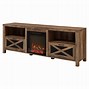 Image result for Fireplace TV Stand Barnwood 70 Inch