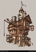 Image result for Steampunk Buildings Concept Art