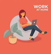 Image result for Working From Home Illustration