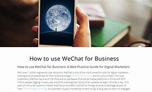 Image result for We Chat Business