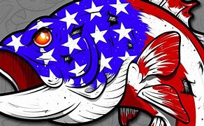 Image result for American Flag Bass Fish