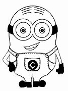 Image result for Minion Black and White Outline