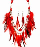 Image result for Paparazzi Red Feather Necklace