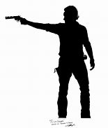Image result for Silhouette Walking Dead Rick Stencil