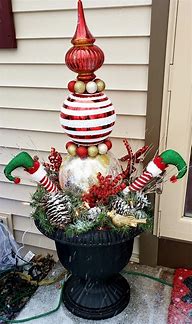 Image result for Christmas Topiaries