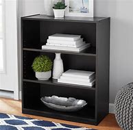 Image result for Bookshelf with 3 Shelves Black and White