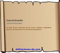 Image result for inacentuado