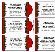 Image result for 12 Days of Christmas Printables Free