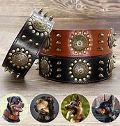 Image result for Large Leather Dog Collars