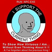 Image result for NPC Meme Current Thing