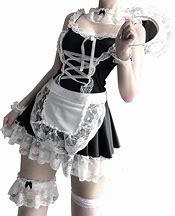 Image result for Maid Apron Dress Cosplay
