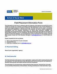 Image result for Field Placement Identification Card