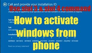 Image result for Activate Windows 10 by Phone