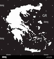 Image result for Greece Map Black and White