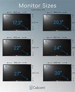 Image result for Monitor Sizes Chart