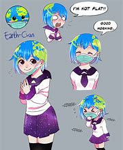 Image result for Earth Chan Meme Girl