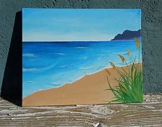Image result for Acrylic Painting Beach Scene