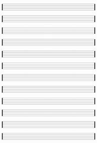 Image result for Blank Piano Sheet Music to Print
