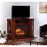 Image result for Low Profile Corner Fireplace TV Stand