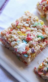 Image result for Fruity Pebbles Rice Crispy Treats