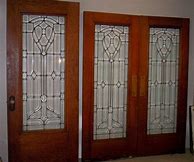Image result for Leaded Glass French Doors Interior