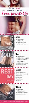 Image result for Ab Workout Plan Printable