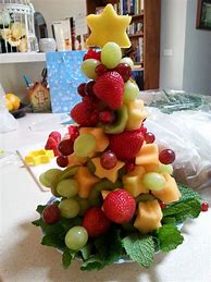 Image result for Edible Fruit Christmas Tree