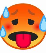 Image result for Hot Face Emoji Apple