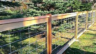 Image result for Hog Wire Fence Panels