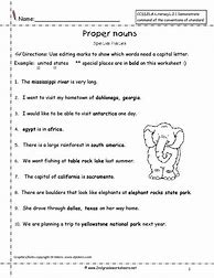 Image result for Nouns Worksheet with Answers