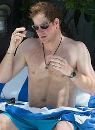 Image result for Prince Harry without a Shirt On