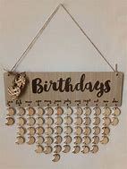 Image result for Wooden Birthday Reminder Board