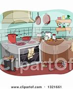 Image result for Messy Kitchen Clip Art