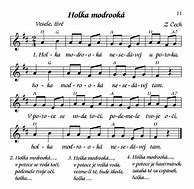 Image result for Holka Modrooka Noty Na Klavir