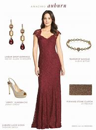 Image result for Red Gown Accessories