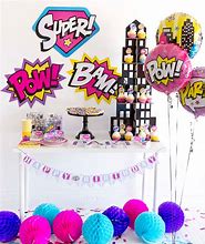 Image result for Girl Superhero Party