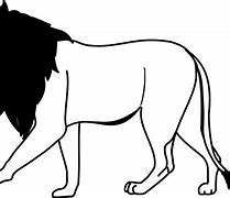 Image result for Lion Black and Whiote Clip Art