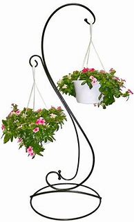 Image result for Free Standing Hanging Plant Stand