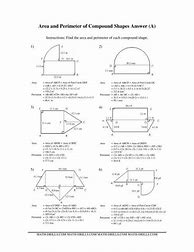 Image result for Finding the Missing Side of a Compound Shape Worksheet