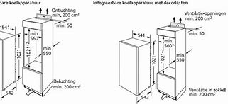 Image result for Inbouw Koelkast 102 Cm