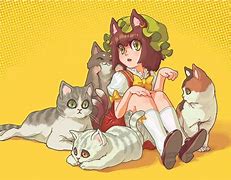 Image result for Aesthetic Anime Cat
