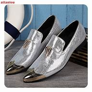 Image result for Men's Silver Shoes