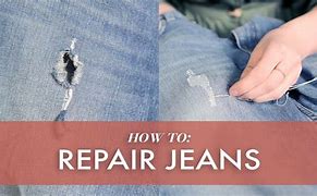 Image result for How to Patch Ripped Jeans