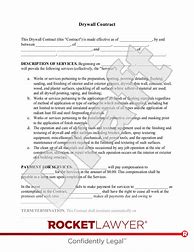 Image result for Drywall Contract Template