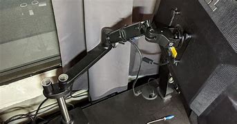 Image result for Dual Monitor Arms for Standing Desk