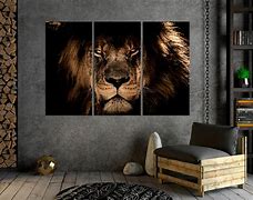 Image result for Lion Canvas Wall Art